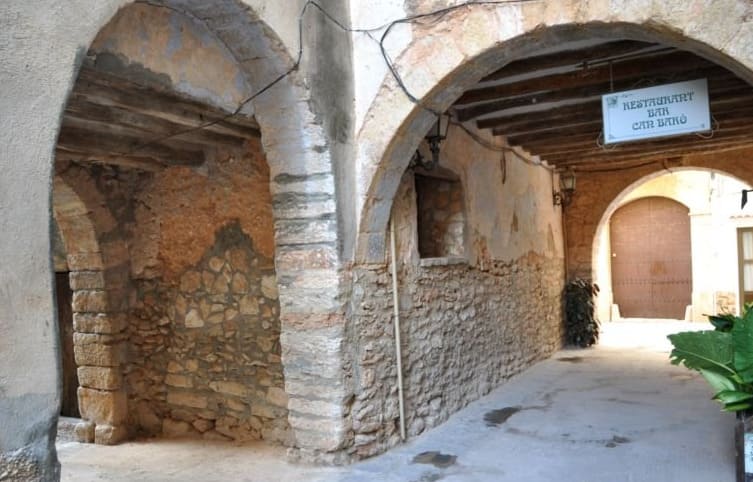 Imatge de les voltes de Can Baró