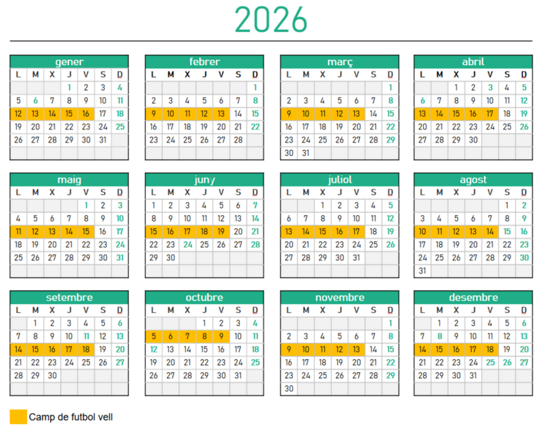 Calendari de deixalleries mòbils de l'Arboç