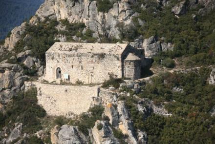 Imatge de la Ermita vella de Sant Miquel, al Montmell